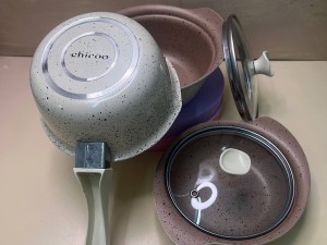 سرویس پخت و پز چدن 5 پارچه نوزاد و کودک چدن گرانیتی CHICOO