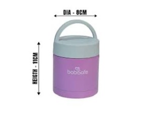 فلاسک غذا داخل استیل حجم 280 میل babisafe