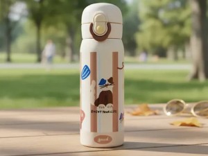 فلاسک دوکاره نی دار و آسان نوش استیل با حجم 500 میلی لیتر vacuum cup