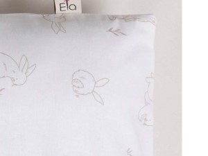 بالش سایز دو ساده خرگوش خطی نسکافه ای  الا ELA