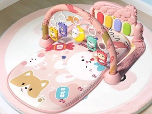 تشک بازی موزیکال نوزادی دارای پیانو و ماه چراغدار مدل aiyingle