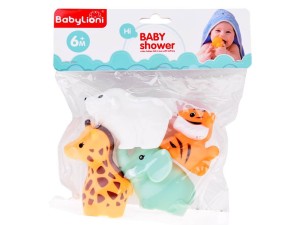 پوپت 4 تکه آب پران  حمام نوزادی طرح حیوانات BABY LIONI