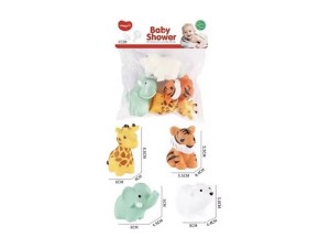 پوپت 4 تکه آب پران  حمام نوزادی طرح حیوانات BABY LIONI