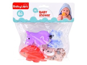 پوپت 4 تکه آب پران  حمام نوزادی طرح حیوانات BABY LIONI