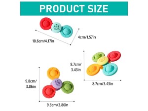 اسپینر چسبان پاپتی 3 عددی تمام سیلیکونی اسباب بازی SPINNING TOYS