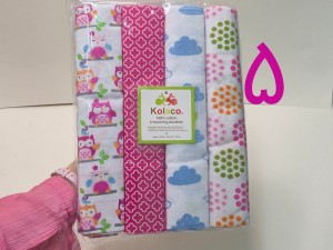 خشک کن نوزادی دخترانه سایز بزرگ 4 عددی کولاکو kolaco