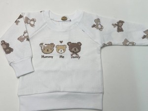 بلوز آستین بلند نوزادی دخترانه طرح cubbie نی نی سان nini sun