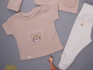 بلوز آستین کوتاه نوزادی طرح cubbie نی نی سان nini sun