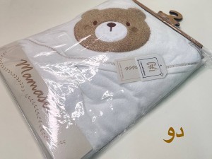 حوله کلاهدار نوزادی طرح  عروسکی ماماسی MAMA SEE