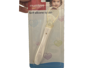 قاشق سیلیکونی سرکج  نوزادی مام لاو mumlove