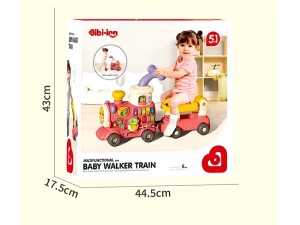 واکر قطار 5  کاره موزیکال، چراغ دار و دودزا اسباب بازی ibi irn