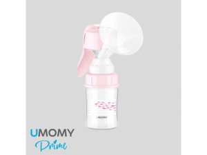 شیردوش دستی پمپی همراه با شیشه برند یومامی umomy