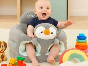 مبل آموزشی و مخملی نوزادی طرح پنگوئن خاکستری رنگ