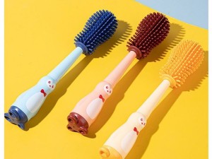 شیشه شور سیلیکونی عروسکی پایه دار (1*4) طرح پنگوئن kidilo