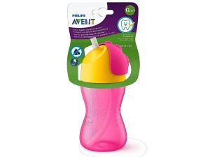 لیوان ضد چکه نی دار 300ml اونت avent