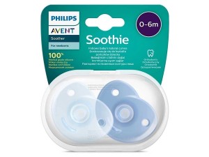پستانک سیلیکونی ارتودنسی دو عددی نوزادی6-0 ماه  فیلیپس اونت philips avent