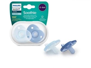پستانک سیلیکونی ارتودنسی دو عددی نوزادی6-0 ماه  فیلیپس اونت philips avent