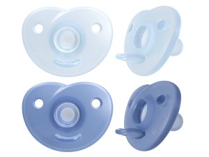 پستانک سیلیکونی ارتودنسی دو عددی نوزادی6-0 ماه  فیلیپس اونت philips avent
