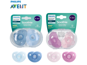 پستانک سیلیکونی ارتودنسی دو عددی نوزادی6-0 ماه  فیلیپس اونت philips avent