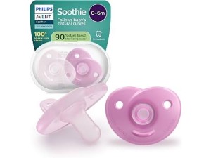 پستانک سیلیکونی ارتودنسی دو عددی نوزادی6-0 ماه  فیلیپس اونت philips avent