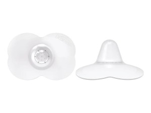 محافظ و رابط سیلیکونی سینه پروانه ای قابدار  سایز (1) و (2) دو عددی دکتر براون dr browns