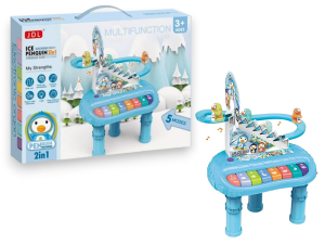 اسباب‌بازی پیانو و سرسره پنگوئن مدل Ice Penguin 2in1