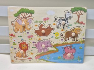 جورچین چوبی صفحه ای پین دار اسباب بازی