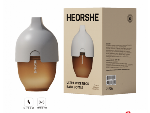 شیشه شیر سیلیکونی آنتی کولیک حجم 160 میلی لیتر هی اور شی HEORSHE