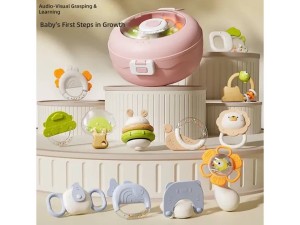 ست جغجغه و دندانگیر دوازده عددی قاب دار fun baby