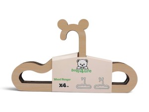 چوب لباسی 4 عددی طرح تدی  و خرگوش baby 4 life