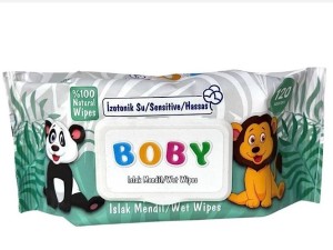 دستمال مرطوب 120 عددی  پوست حساس بابی  boby
