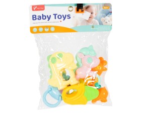 جغجغه دندانگیر6 عددی طرح حیوانات BabyToys