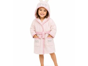 حوله تن پوش دخترانه همراه با گوش پاک کن لیتل می little me