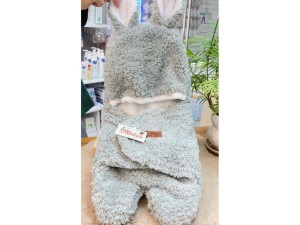 قنداق فرنگی پادار و کلاه دار پولیشی تدی  نوزادی NIPPER