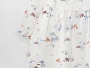 پیراهن مخمل کبریتی با هدبند نوزادی دخترانه طرح سرین ایندیگو indigo