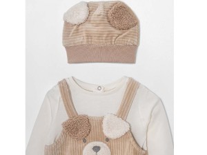 سرهمی مدل دوبندی  با کلاه طرح  دالی ایندیگو  indigo