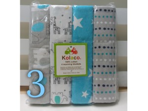 خشک کن نوزادی پسرانه سایز کوچک4 عددی کولاکو kolaco