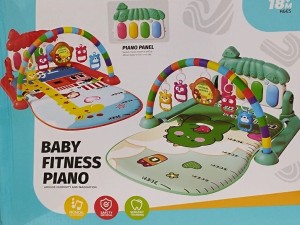 تشک بازی موزیکال نوزادی  طرح حیوانات جنگل baby
