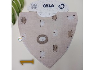 پیشبند موسلین نوزادی  طرحدار آیلا AYLA