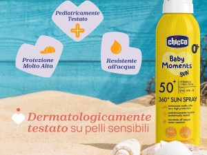 اسپری ضد آفتاب 360 درجه نوزاد و کودک با حجم 150میل چیکو chicco