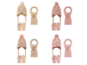 ست شال و کلاه و دستکش  1-4 سال برند کیتی Kitti