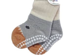 جوراب حوله ای استپ دار ساق بلند 0-6 ماه Lycra