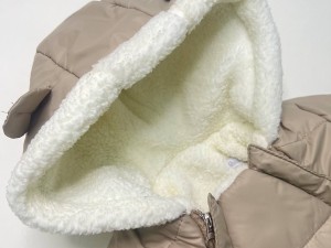 کاپشن سرهمی کلاهدار توکرکی نوزادی طرح خرس با دستکش و پاپوش  ARNA از برند پاپو papo
