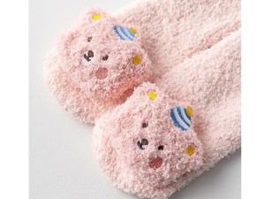 جوراب حوله ای استپ دار ساق بلند عروسک تدی