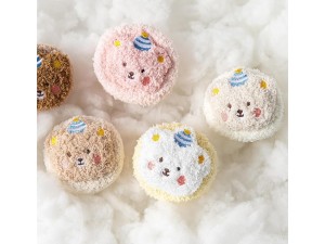 جوراب حوله ای استپ دار ساق بلند عروسک تدی