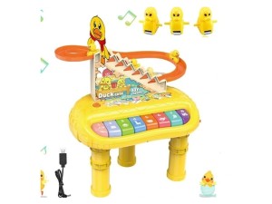 اسباب‌بازی پیانو و سرسره جوجه اردک مدل DUCK CUTE 2in1