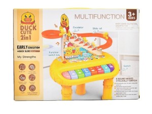 اسباب‌بازی پیانو و سرسره جوجه اردک مدل DUCK CUTE 2in1