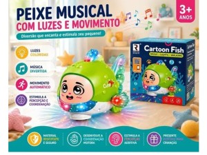 ماهی موزیکال چراغ دار CartoonFish
