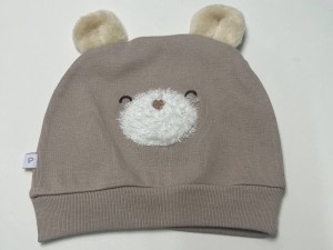 کلاه نخی نوزادی گوشدار طرح Lachin پاپو - نسکافه ای  papo