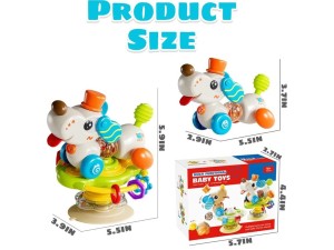 بیزی بال طرح سگ  با اسپینر چسبانBaby Toys